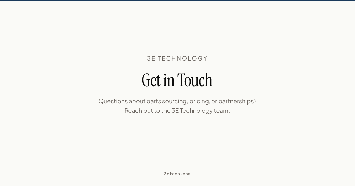 Contact — 3E Technology